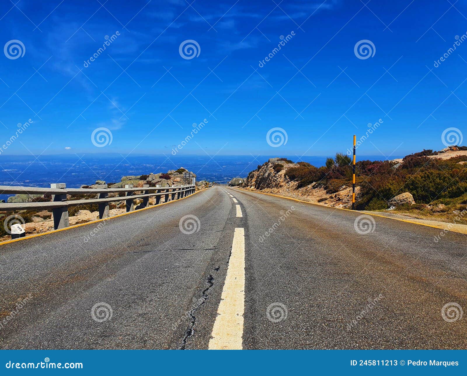 road in serra da estrela portugal